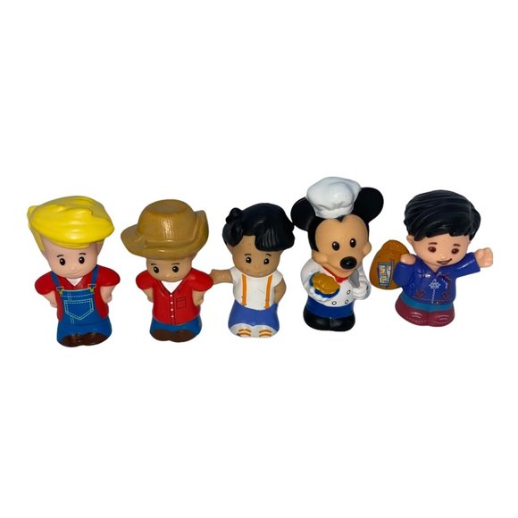 Fisher-Price Set of 5 Little People Mickey Mouse Chef - Picture 1 of 6